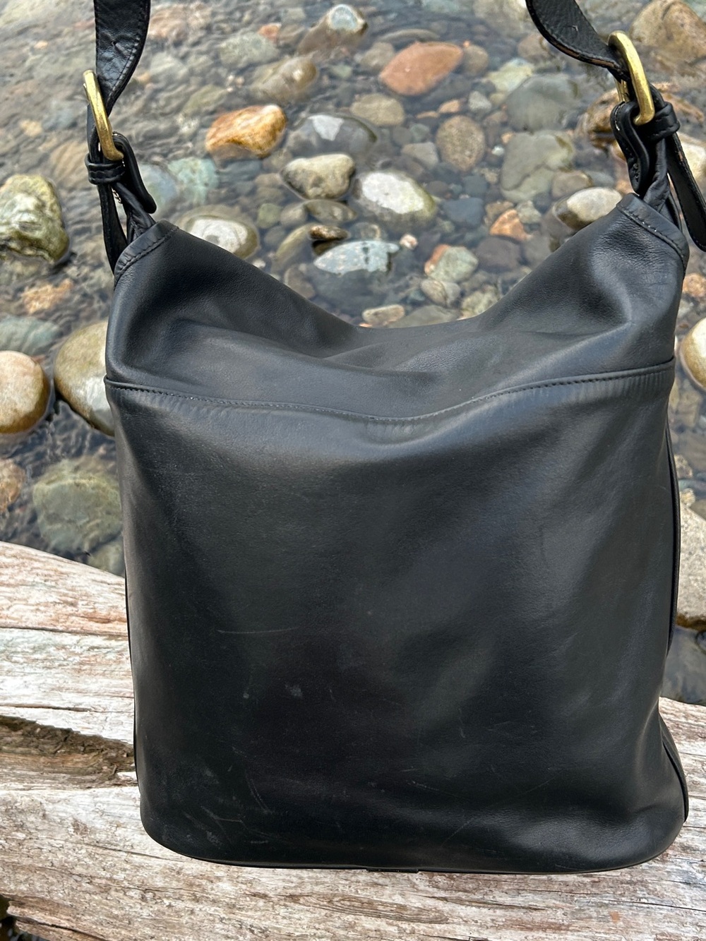 Vintage Coach 3178 Whitney Bag Black Leather Flap Crossbody Made in Italy ๐ฎ๐น - Picture 12 of 16